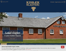 Tablet Screenshot of kisbaek-slagteri.dk